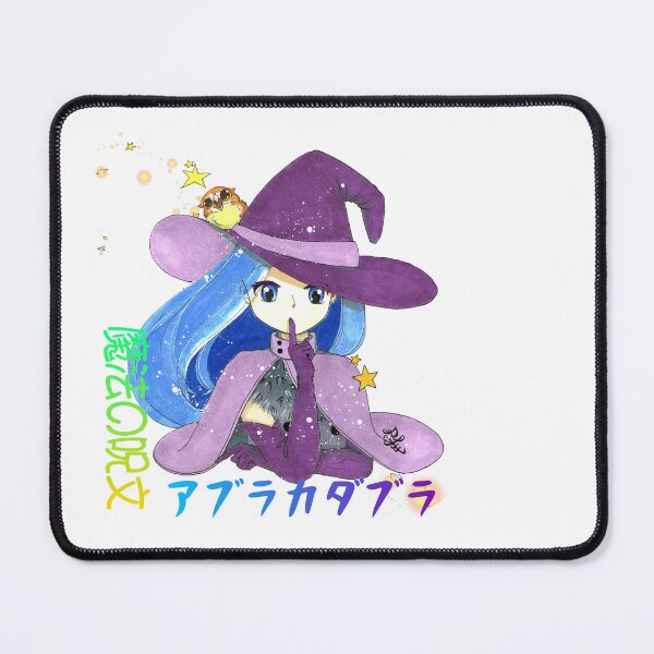 Item preview, Anime witch girl casting magic with kawaii owl pet designed and sold by Sophiberry X.