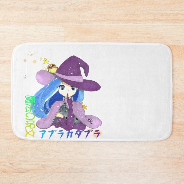 Item preview, Anime witch girl casting magic with kawaii owl pet designed and sold by Sophiberry X.