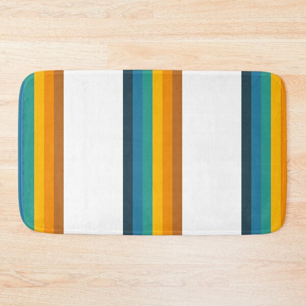 Item preview, Retro Rainbow Minimal Abstract -  multicolored vertical stripes  designed and sold by TalBright.