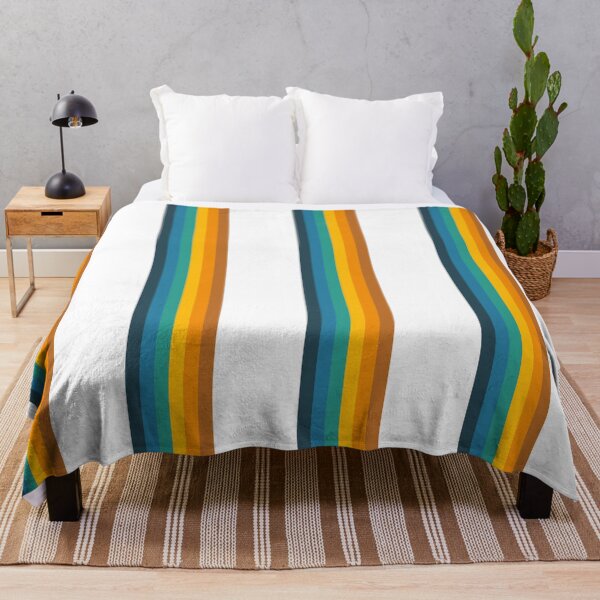 Item preview, Retro Rainbow Minimal Abstract - multicolored vertical stripes designed and sold by TalBright.