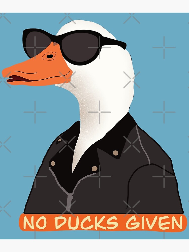 Cool duck with cool glasses | Poster