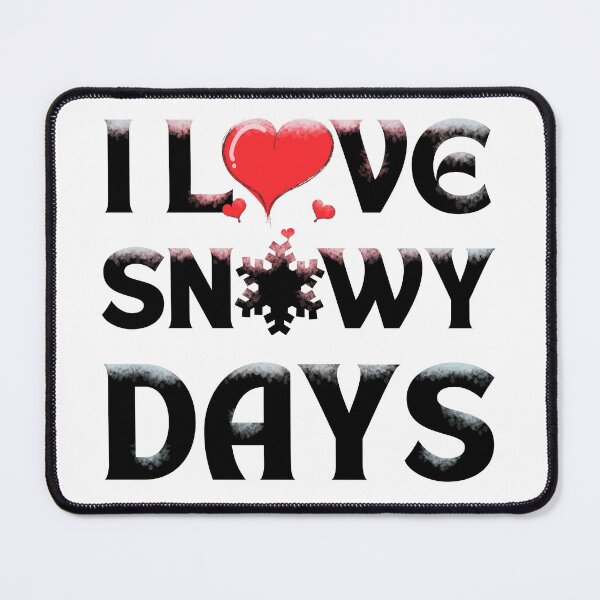 Item preview, I love snowy days red heart light designed and sold by Chaos-Touch.