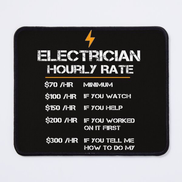 Item preview, Electrician Hourly Rate designed and sold by rachidhaz.