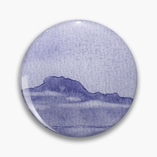 Item preview, Purple Blue Very Peri Chillon Castle Lake Geneva Switzerland Veytaux Watercolor  designed and sold by Irina Sztukowski.