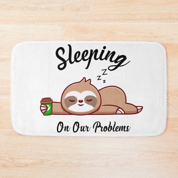 Item preview,  Sleeping On Our Problems Funny And Cute Sloth Animal With Coffee designed and sold by Kitten2220.