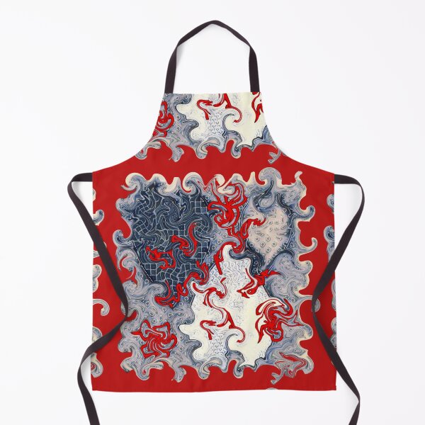 Item preview, White red blue - dynamic fantasy pattern partly with lettering designed and sold by kikidu21.