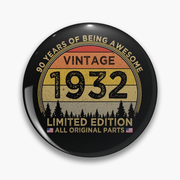 Item preview, 90th Birthday Vintage 1932 Limited Edition Patriotic designed and sold by cssdru.
