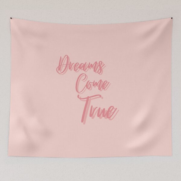 Item preview, Dreams Come True, Inspirational, Motivational, Empowerment, Pink designed and sold by Magic Love Art Print.