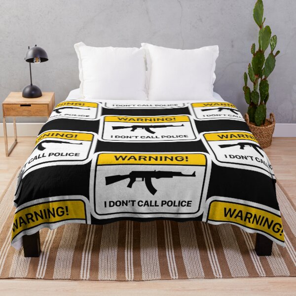Item preview, Warning I Don't Call Police -design designed and sold by RENAGADE4LYF.