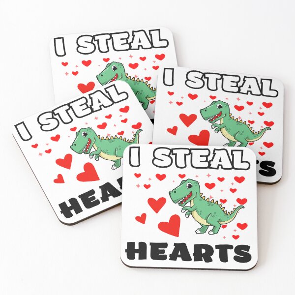 Item preview, Boys Valentines Day Kids Dinosaur T rex Lover I Steal Hearts designed and sold by KryptonianBoy.