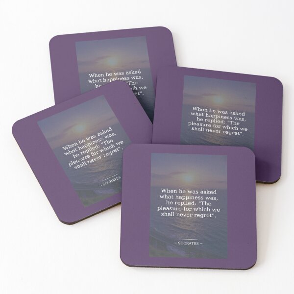 Item preview, Socrates Happiness Quote designed and sold by grphilosopher.