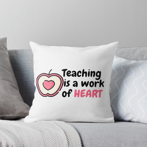 Item preview, Teaching Is A Work of HEART- Pink Apple Heart -Gifts for Teachers designed and sold by designsbyreaia.