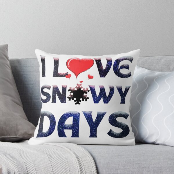 Item preview, I love snowy days red heart light stars designed and sold by Chaos-Touch.