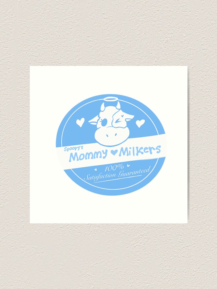 Mommy Milker’s Logo Art Print For Sale By Lewd Labels Redbubble