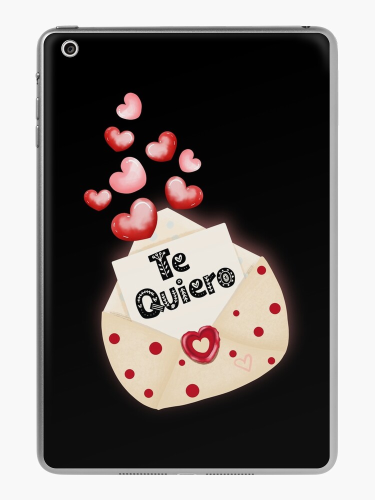 Love you so much - in Spanish. Lettering. Te quiero mucho. iPad Case &  Skin for Sale by pidzam4e