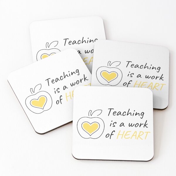 Item preview, Teaching Is A Work of HEART- Yellow Apple Heart -Gifts for Teachers designed and sold by designsbyreaia.