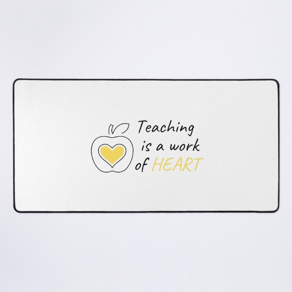 Item preview, Teaching Is A Work of HEART- Yellow Apple Heart -Gifts for Teachers designed and sold by designsbyreaia.