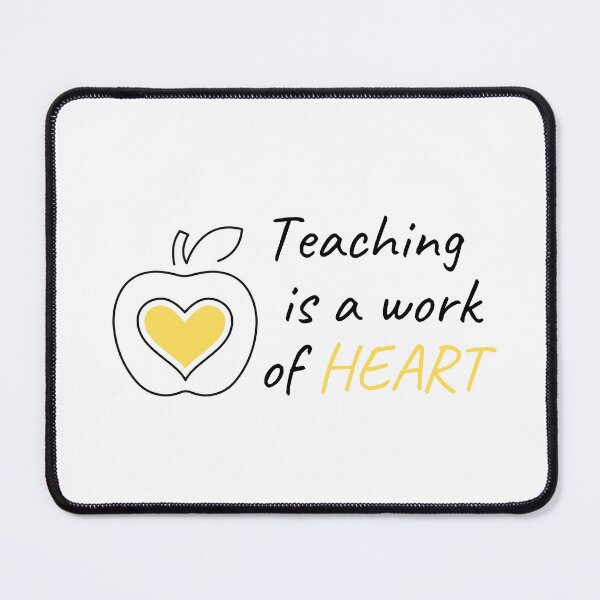 Item preview, Teaching Is A Work of HEART- Yellow Apple Heart -Gifts for Teachers designed and sold by designsbyreaia.