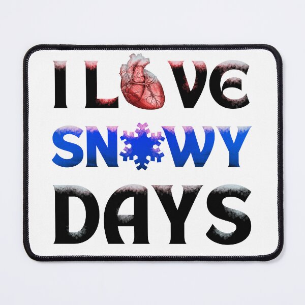 Item preview, I love snowy days human heart red light designed and sold by Chaos-Touch.