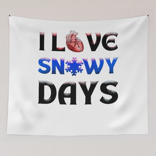 Item preview, I love snowy days human heart red light  designed and sold by Chaos-Touch.