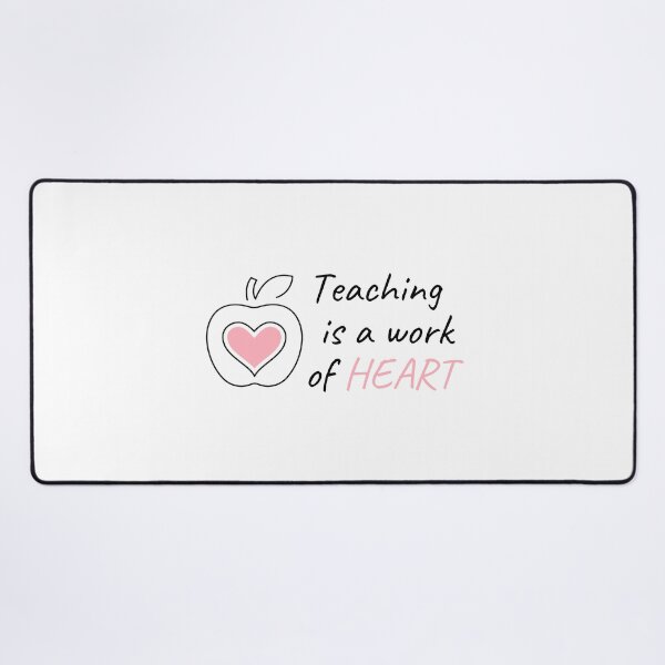 Item preview, Teaching Is A Work of HEART- Pink Apple Heart -Gifts for Teachers designed and sold by designsbyreaia.