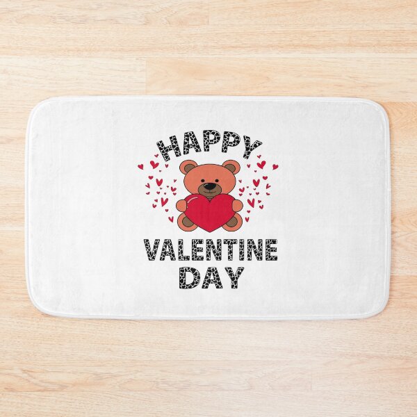 Item preview, Happy Teddy Bear, Happy Valentine's Day Teddy Bear Hugging Heart designed and sold by LUXE SHIRT.