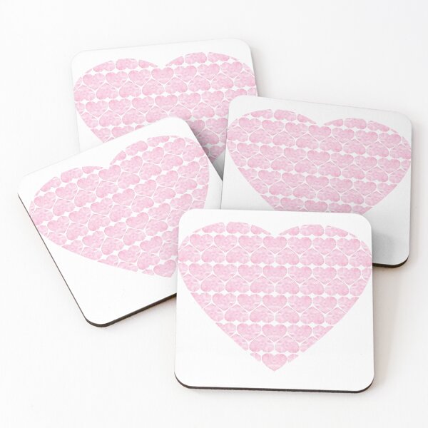 Item preview, Heartbeat Pink Watercolor Heart Pattern designed and sold by nancyjcreates.