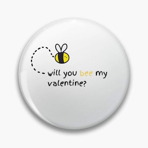 Item preview, Will You BEE My Valentine? - Cute Bee Puns designed and sold by designsbyreaia.