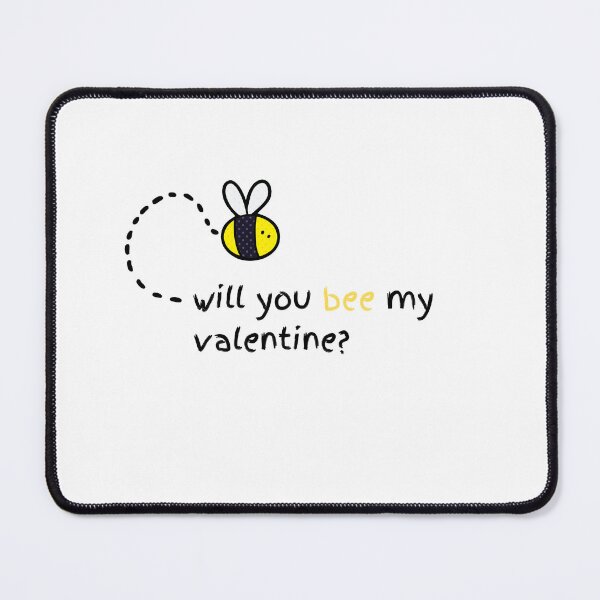 Item preview, Will You BEE My Valentine? - Cute Bee Puns designed and sold by designsbyreaia.