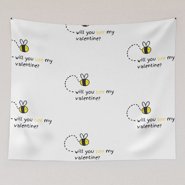 Item preview, Will You BEE My Valentine? - Cute Bee Puns designed and sold by designsbyreaia.