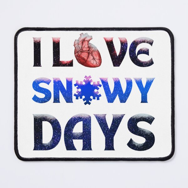 Item preview, I love snowy days red human heart red light in stars designed and sold by Chaos-Touch.