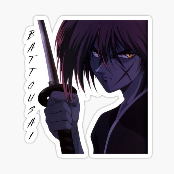 Ruroini Kenshin Battousai The Manslayer Sticker For Sale By Theway Thisis Redbubble 