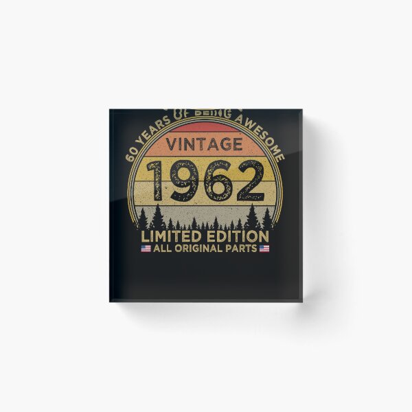 Item preview, 60th Birthday Vintage 1962 Limited Edition Patriotic designed and sold by cssdru.