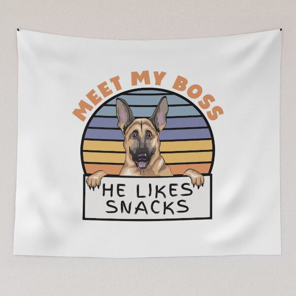 Item preview, Funny German Shepherd Boss designed and sold by momofdoggos.