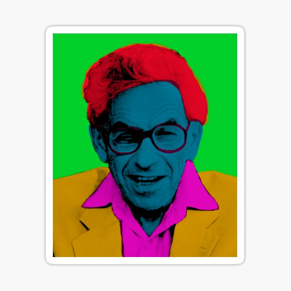Paul Erdös à la Warhol B Sticker