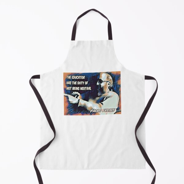 Item preview, Paolo Freire quote - "The educator has the duty of not being neutral" Blue Orange Graphic designed and sold by Tony Cisse.
