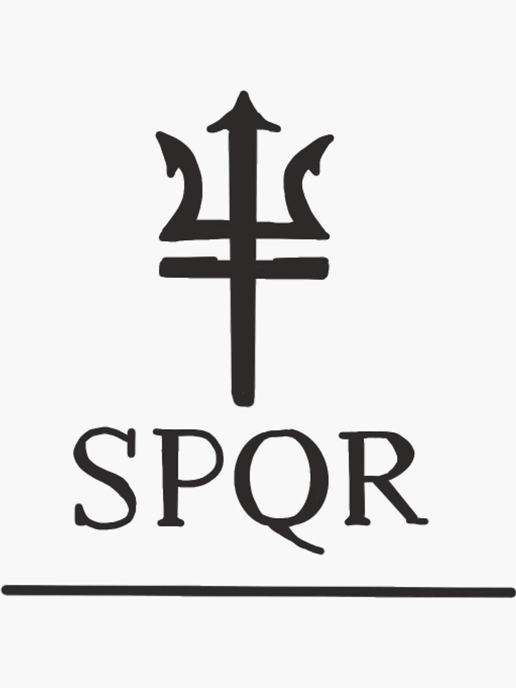 "Percy Jackson SPQR tattoo " Sticker for Sale by clo3 Redbubble
