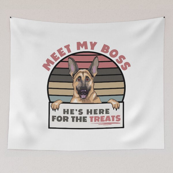 Item preview, Funny German Shepherd Boss designed and sold by momofdoggos.