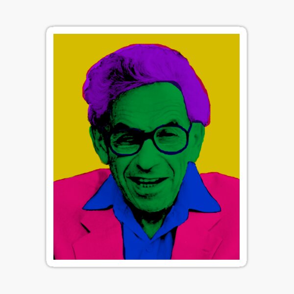 Paul Erdös à la Warhol D Sticker