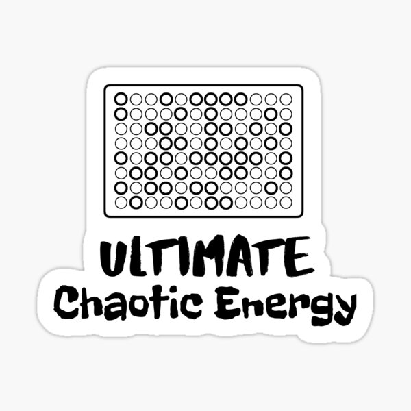 "Ultimate Chaotic Energy Funny Lab" Sticker by cinsarad Redbubble