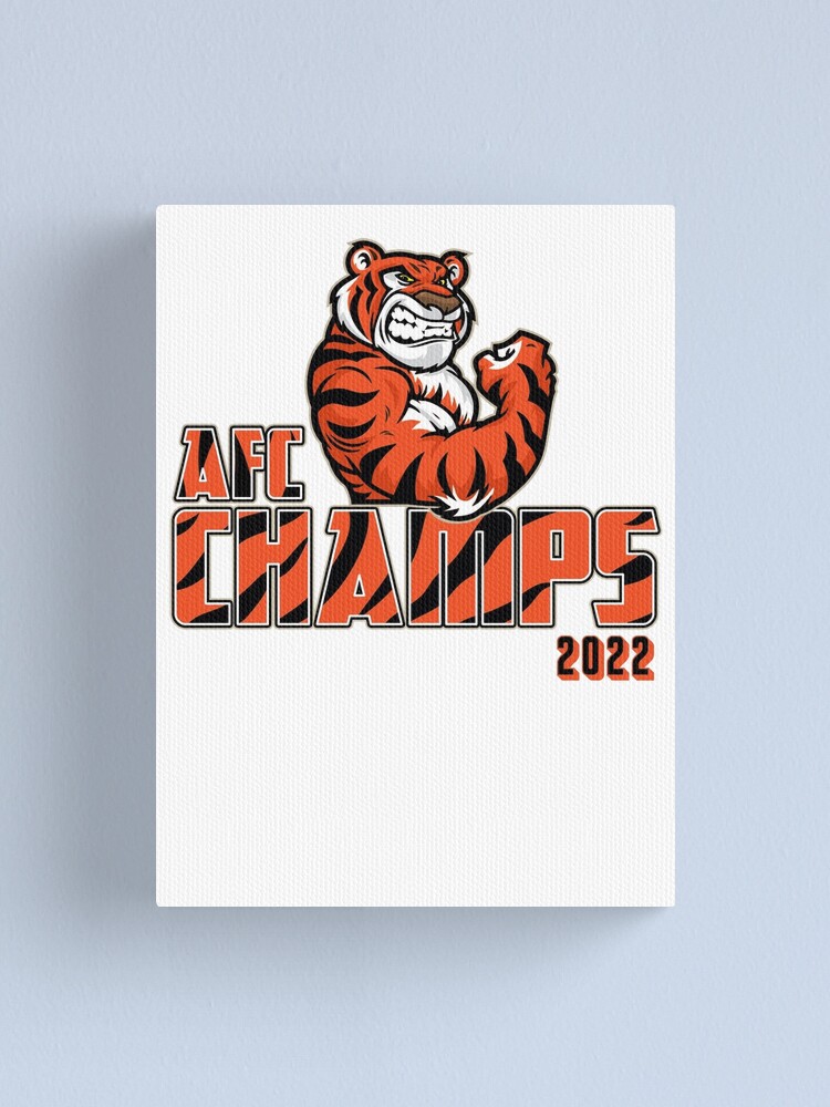 Cincinnati Bengals AFC champs canvas, Cincinnati Bengals wall art