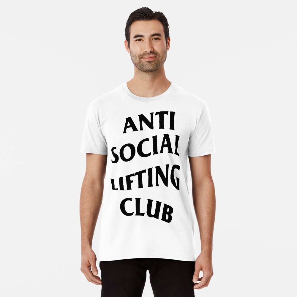Premium Vector  Anti social lifting club illustrations for print-ready  t-shirts design