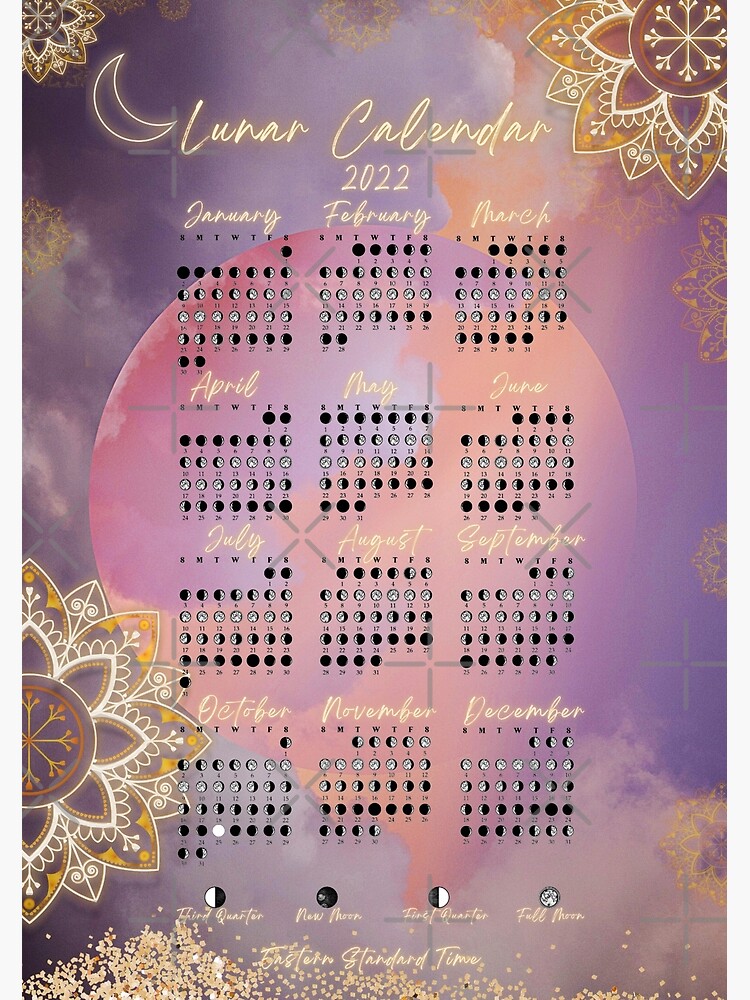  Calender With Lunar Chronicles 2022 Red Moon Calender Red Lunar