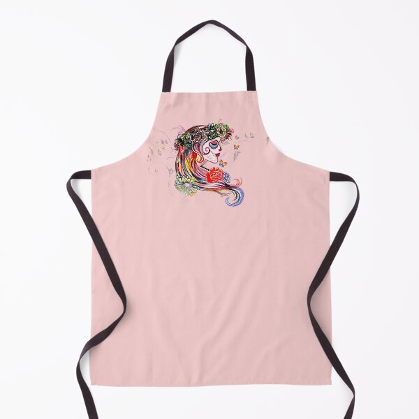 Item preview, Watercolor Sugar Skullgirl designed and sold by Gothic Fantasy.