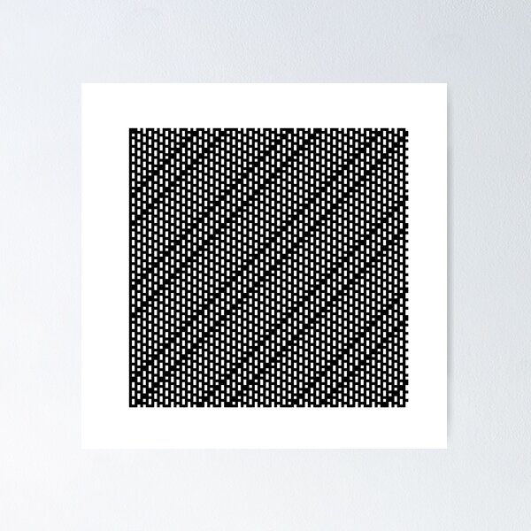 Item preview, Prime numbers: Black and white pattern 100x100 dots #3 designed and sold by Mmark94.