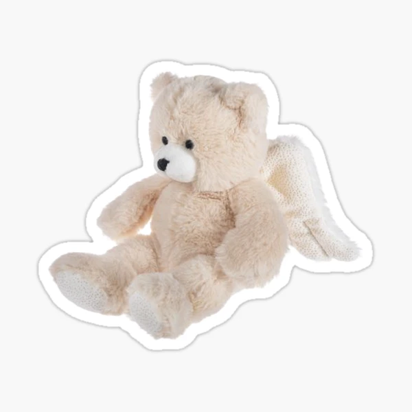 cute bear plushie plush aesthetic Sticker for Sale by suzangg