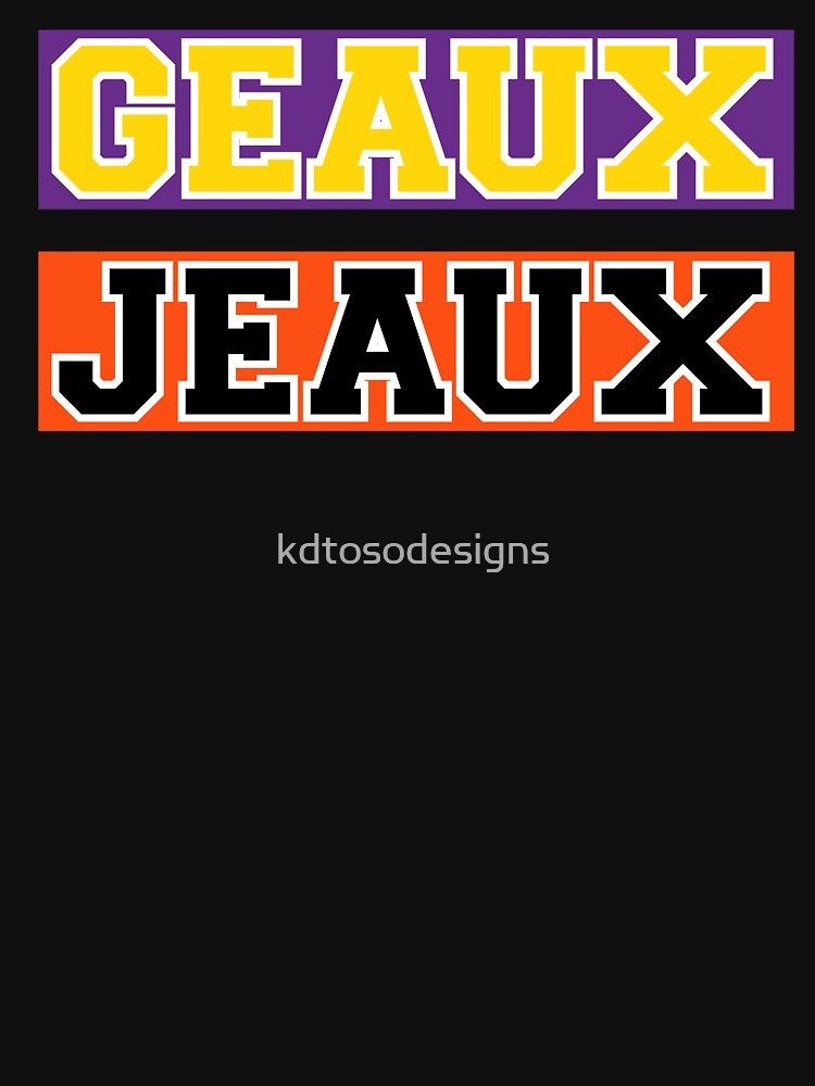 Geaux Jeaux Unisex Tshirt//Jeaux Burreaux for MVP tshirt//LA-CI Football  tshirt//Bengals shirt women//Jeaux Burreaux Classic T-Shirt for Sale by  kdtosodesigns