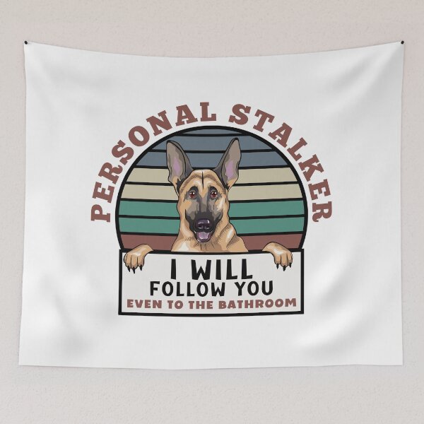 Item preview, Funny German Shepherd Bathroom designed and sold by momofdoggos.