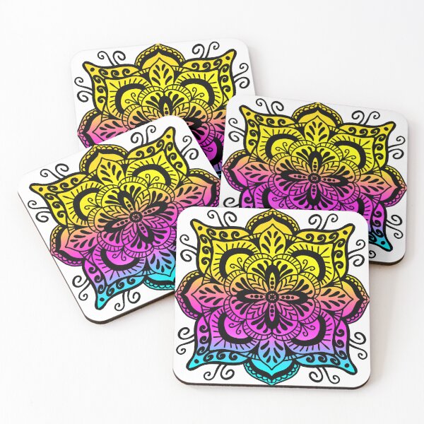 Item preview, Ombré rainbow mandala — happy boho pattern designed and sold by thephoenixsoul.