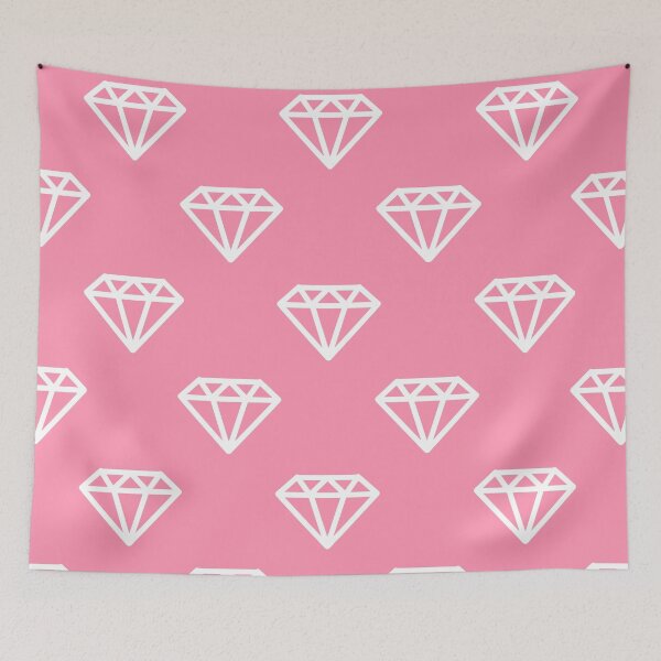 Item preview, Baker Miller Pink Diamond Gem Crystal Pattern designed and sold by Creations-By-Em.